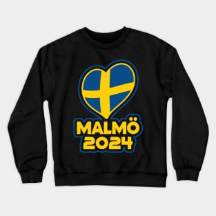 Malmö Sweden hosting European music competition Crewneck Sweatshirt